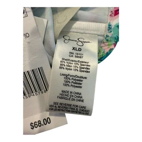 Jessica Simpson Jungle Cruise Twist Front Print D Cup Bikini Top Size XL D NEW - Picture 9 of 11